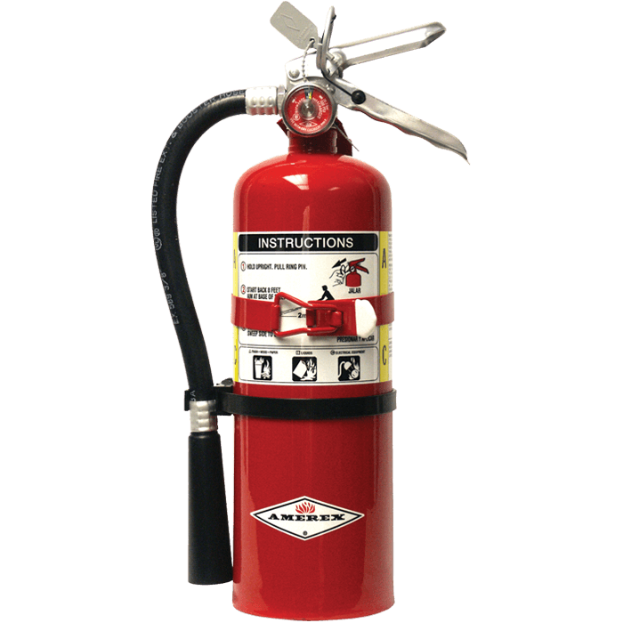 5 lb Fire Extinguisher - Amerex B500TX ABC Multi-Purpose with Vehicle Bracket